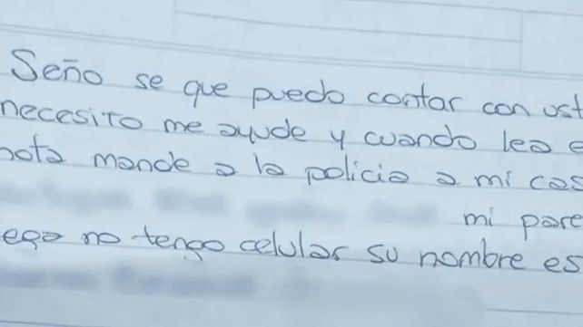 Denunció violencia de género a través del cuaderno escolar de su hijo y la rescataron