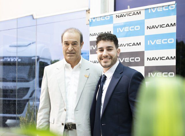 Daniel Picone junto a su hijo y nuevo gerente general de Navicam Litoral