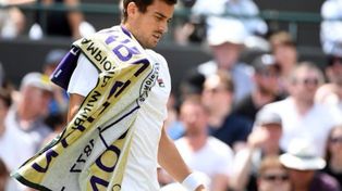 Se terminó en cuartos de final el sueño de Guido Pella en Wimbledon