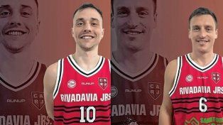 Alejo Traverso (izquierda) y Brian Najnudel (derecha), dos de las caras nuevas que sumó Rivadavia.