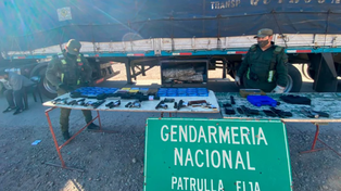 Descubrieron un camión con armamento ilegal que iba hacia Chile