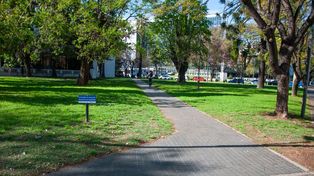 La plaza Julio Maiztegui, de Rioja y Balcarce, una de las ganadoras del presupuesto participativo.