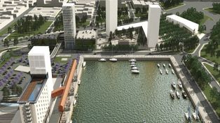 Avanza la construcción de oficinas y locales comerciales en el Puerto santafesino