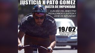 A un año del accidente de Pato Gómez, realizarán una bicicleteada para pedir justicia