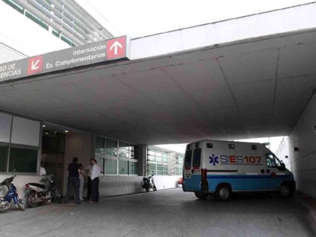 El obrero fue trasladado en una ambulancia del Sies al Heca.
