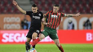 Empate entre Augsburgo y Frankfurt en el cierre de la fecha en la Bundesliga