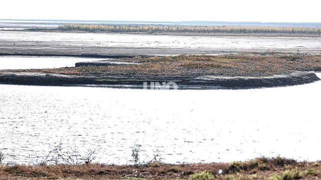 Bajante del rio Paraná en la ciudad de Santa Fe