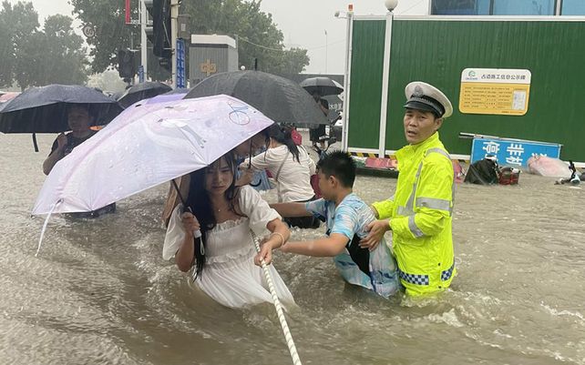 Impactantes imágenes de las inundaciones en China