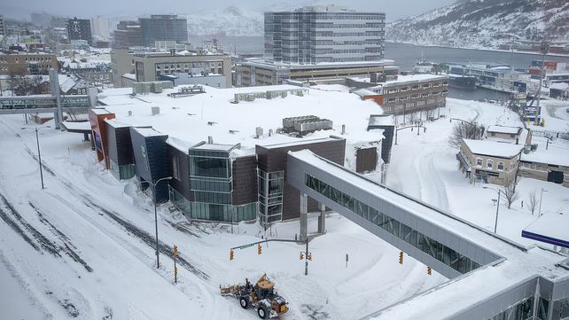 Tormenta de nieve histórica en Canadá