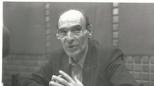 Masciaro, en un programa de radio a mediados de los años 90 en Rosario