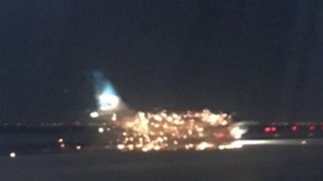 El incendió se produjo porque un motor se prendió fuego.&nbsp;