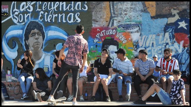 Estudiantes de toda la ciudad se dieron cita en el Parque España.