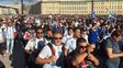 La caravana de hinchas imploró por seguir en el Mundial. La caravana de hinchas imploró por seguir en el Mundial.