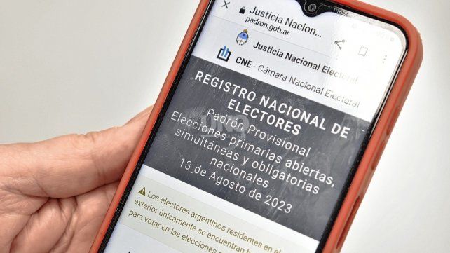 Dónde voto: ya se puede consultar el padrón para las elecciones nacionales de octubre Dónde voto: ya se puede consultar el padrón para las elecciones nacionales de octubre