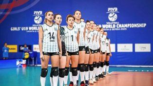 Las Panteritas, con la gimnasista Emma Williner (camiseta 1) no pudieron ante Italia.
