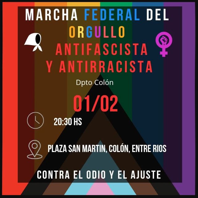 Marcha Federal antifascista, antiracista: más ciudades se suman en Entre Ríos