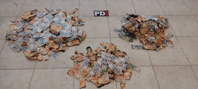 Plata quemada en Reconquista. Un procedimiento derivó en el hallazgo de un curioso botín.