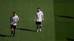 Lionel Messi otra vez se entrenó al margen del grupo.&nbsp;