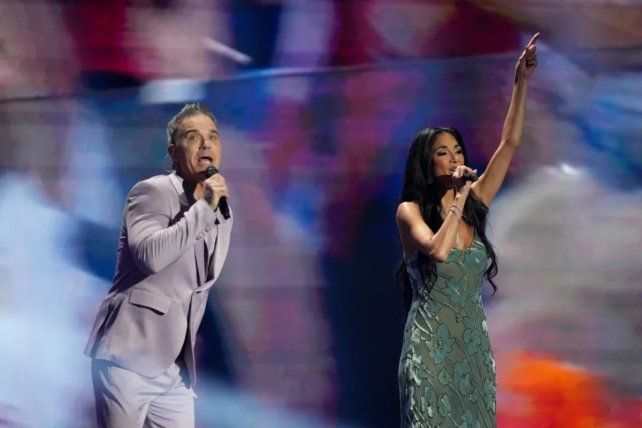 Robbie Williams y Nicole Scherzinger la rompieron en el sorteo del Mundial 2026
