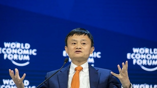 Jack Ma en su época dorada, cuando podía viajar a Davos a disertar en el World Economic Forum.