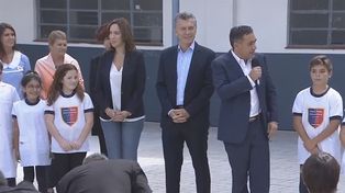 El jefe del Estado brindó un discurso en la Escuela Nacional Superior Dr. Eduardo Costa, en la ciudad bonaerense de Campana.