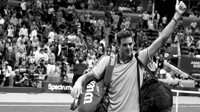 Del Potro feliz después de conseguir el paso a la final.&nbsp;