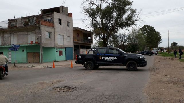La policía trabaja en el lugar de la balacera que se produjo esta mañana.&nbsp;