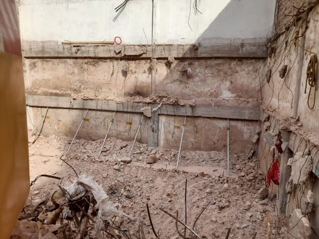 Salta 2141: comenzó la obra del memorial y hallaron los restos de un auto