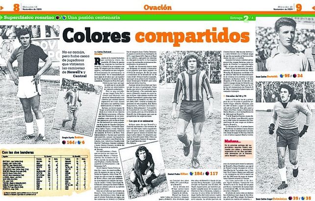 Jugadores y técnicos con los colores rivales