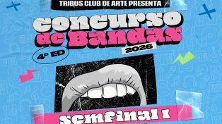 Llega la primera semifinal del Concurso de Bandas 2026 en Tribus Club de Arte