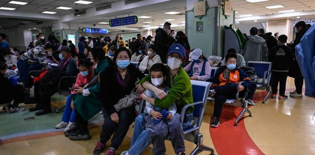 La guardia de un hospital de Beijing