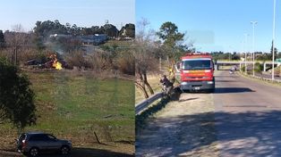 Incendio en cañaveral cerca del túnel preocupa por perdida de gas&nbsp;