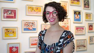 Una ilustradora rosarina intervendrá fachadas de teatros en la ciudad de Buenos Aires
