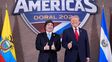 El presidente Javier Milei junto a su par norteamericano Donald Trump. El presidente Javier Milei junto a su par norteamericano Donald Trump.