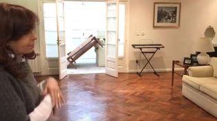 Cristina mostró en un video cómo quedó la residencia de la gobernadora Alicia Kirchner