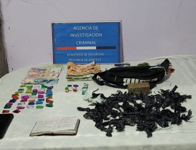 Marihuana y cocaína fraccionada para la venta al menudeo