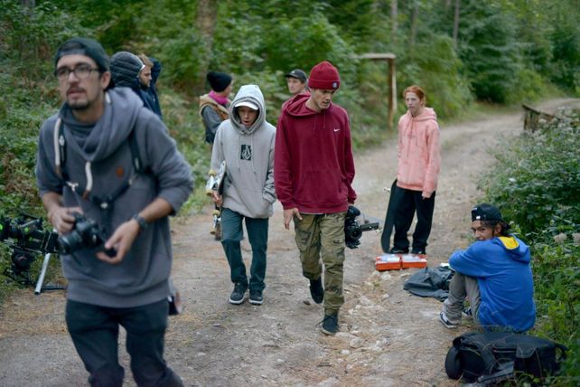 Mauro Iglesias se divirtió andando en skate por un bosque de Viena