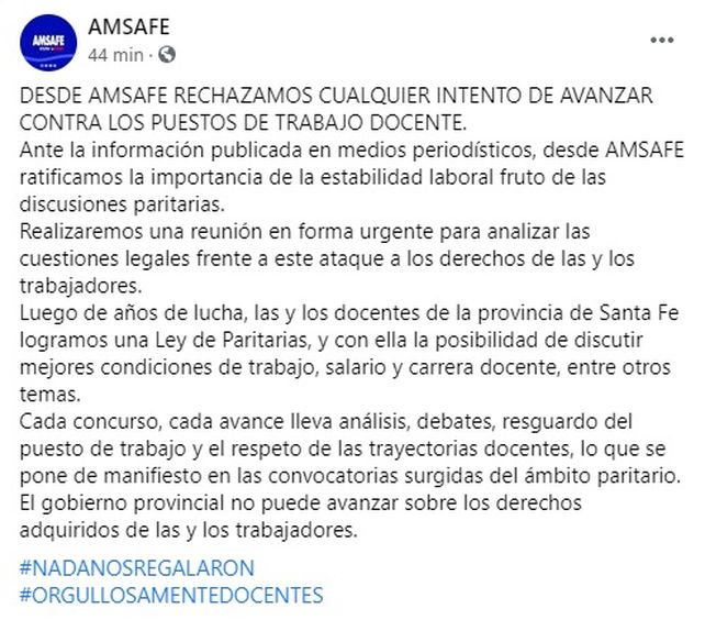Alesso: No se puede avanzar sobre los derechos adquiridos de las y los trabajadores