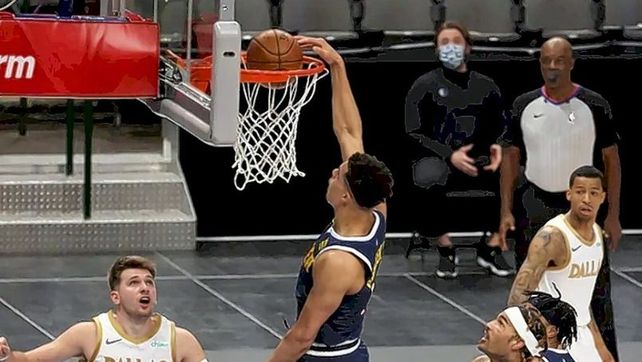 Denver superó como visitante a Dallas con el ingreso de Facundo Campazzo.&nbsp;