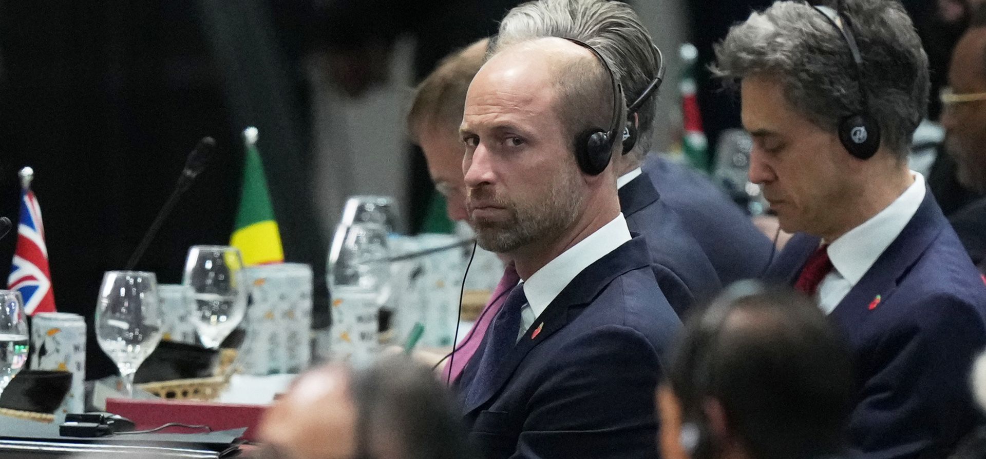 El príncipe Guillermo de Gran Bretaña asistió a una sesión plenaria de la Cumbre del Clima COP30 de la ONU, en Belém, Brasil, el jueves 6 de noviembre de 2025. (Foto AP/Fernando Llano) El príncipe Guillermo de Gran Bretaña asistió a una sesión plenaria de la Cumbre del Clima COP30 de la ONU, en Belém, Brasil, el jueves 6 de noviembre de 2025. (Foto AP/Fernando Llano)