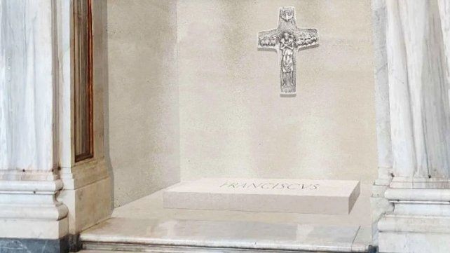 La tumba del Papa Francisco en la basílica Santa María Maggiore está construida con mármol de Liguria