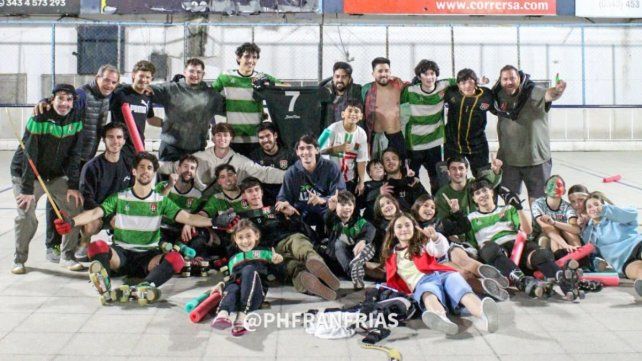 Recreativo Rojo festejó a domicilio.