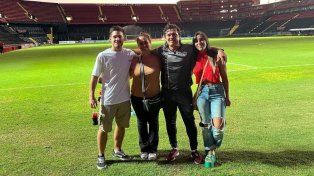 La participante de Gran Hermano, Catalina Gorostidi en el Estadio Brigadier López de Colón