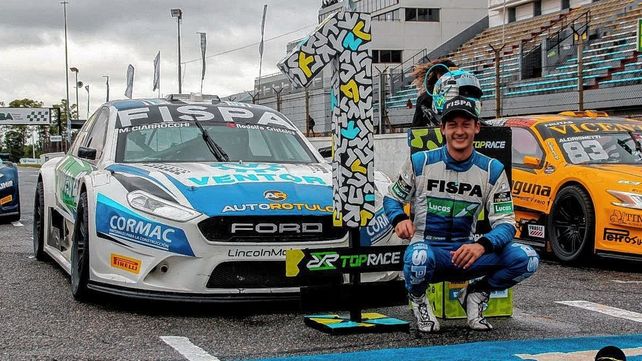 Ciarrocchi&nbsp; fue el mejor bajo la lluvia.