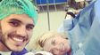 La imagen de la pareja sonriente tras el nacimiento de Isabella Icardi.