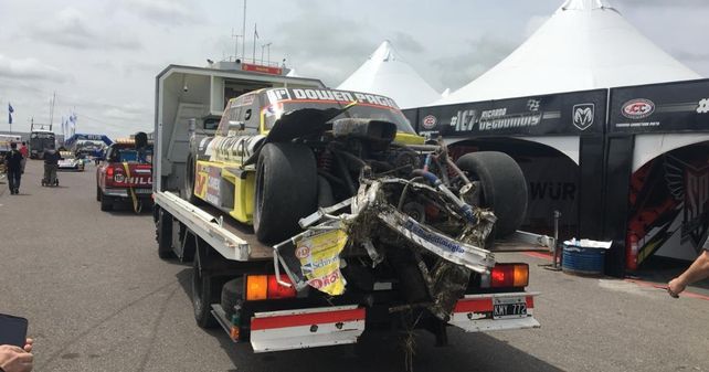 Ayrton Londero sufrió un accidente en el entrenamiento del TC Pista