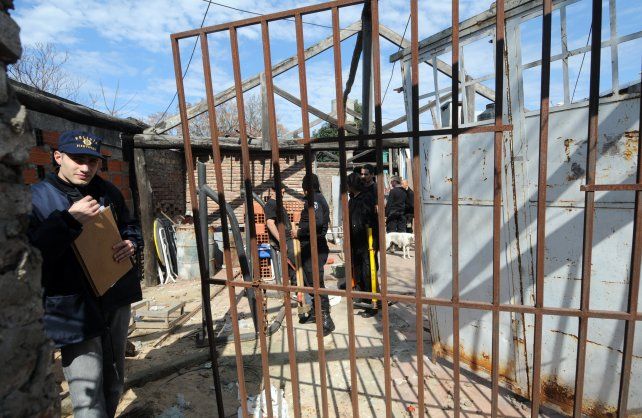 Escena del crimen. En agosto de 2011 los restos de Rocío fueron hallados en una casa de Martín Fierro al 600.