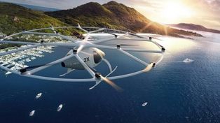 La era de los drones: Dubai presentó uno que es taxi y China uno anfibio