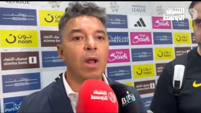 Marcelo Gallardo se enojó con una pregunta de un periodista árabe.