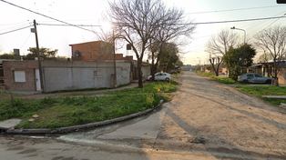 La zona de calle 20 de Junio, en Villa Gobernador Gálvez, donde fue asesinado Sergio Alberto Leguizamón.